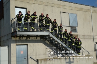 26.04.2014 Atemschutztraining-Brandhaus Feuerwehrschule Tulln