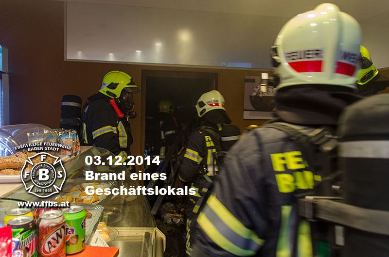 03.12.2014 - Brand eines Geschäftslokals - www.ffbs.at
