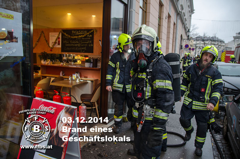 03.12.2014 - Brand eines Geschäftslokals - www.ffbs.at