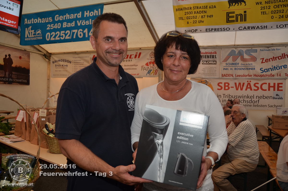 Feuerwehrfest Freiwillige Feuerwehr Baden-Stadt - 29.05.2016
