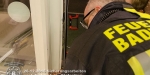 20161226 Sicherungsarbeiten nach Einbruch in eine Badener Boutique  Foto: FF Baden-Stadt / Dominik Judt