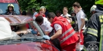 20180604 Verkehrsunfall mit Personenrettung auf der LB210 im Helenental Foto: Roman Van de Castell FF Baden-Stadt
