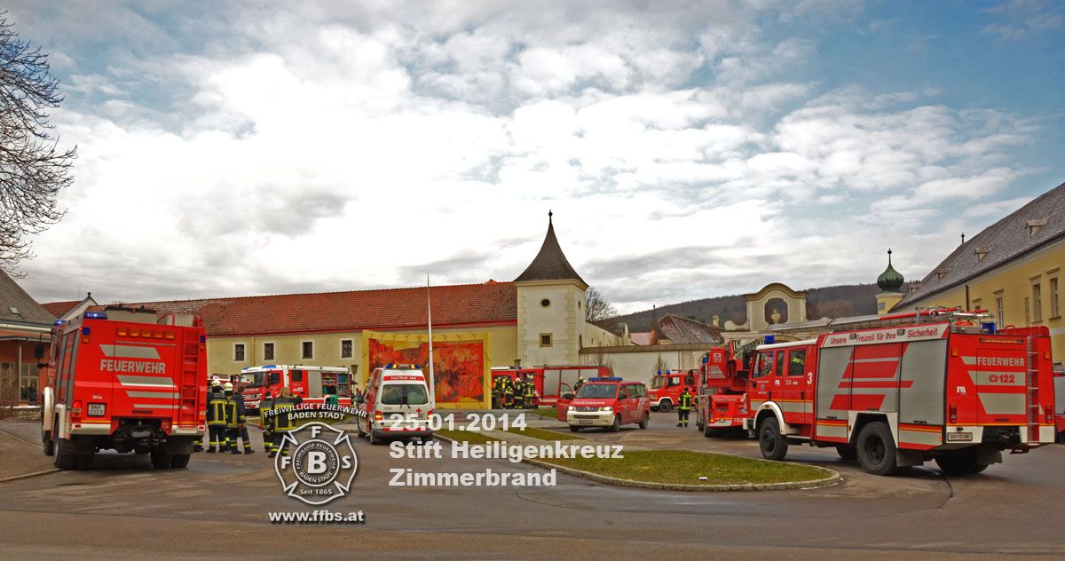 2014.01.25 Zimmerbrand im Stift Heiligenkreuz 