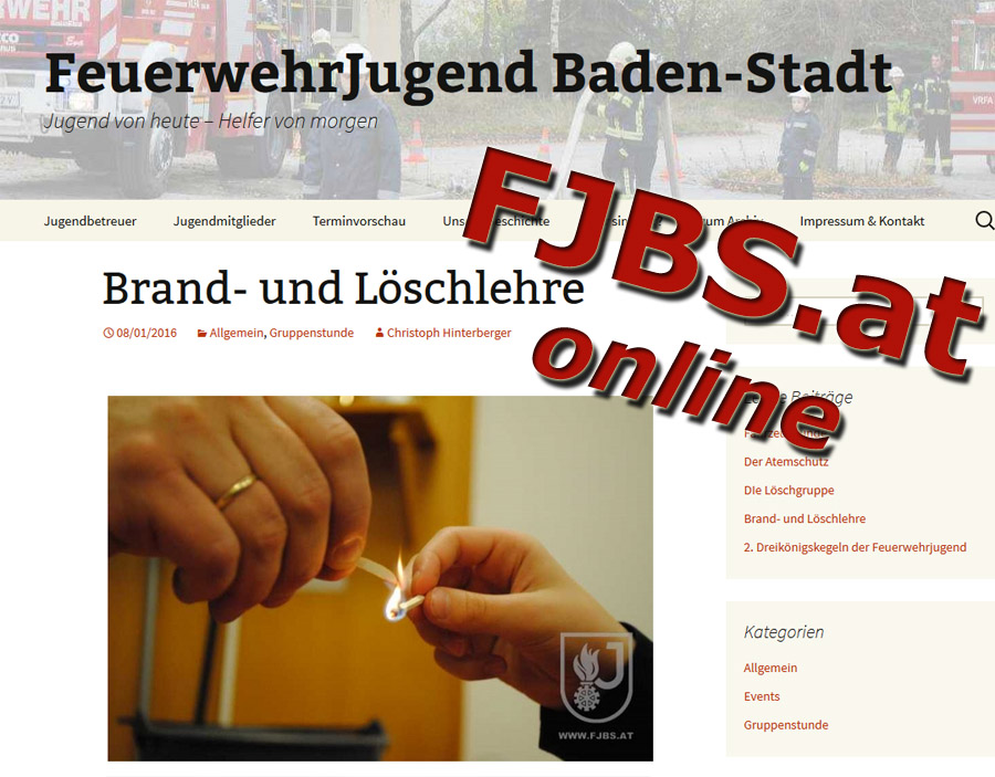 FJBS.at - Feuerwehrjugend Baden-Stadt online