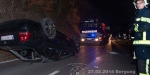 2014-02-28 Fahrzeugbergung - Pkw lag nach Unfall am Dach