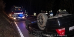 2014-02-28 Fahrzeugbergung - Pkw lag nach Unfall am Dach