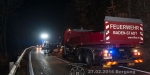 2014-02-28 Fahrzeugbergung - Pkw lag nach Unfall am Dach