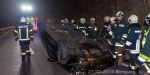 2014-02-28 Fahrzeugbergung - Pkw lag nach Unfall am Dach
