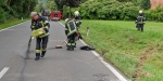 22.08.2014 - Fahrzeugbergung nach Überschlag B210