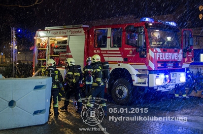 05.01.2015 - Überhitztes Hydrauliköl in einem Aufzugstriebwerksraum