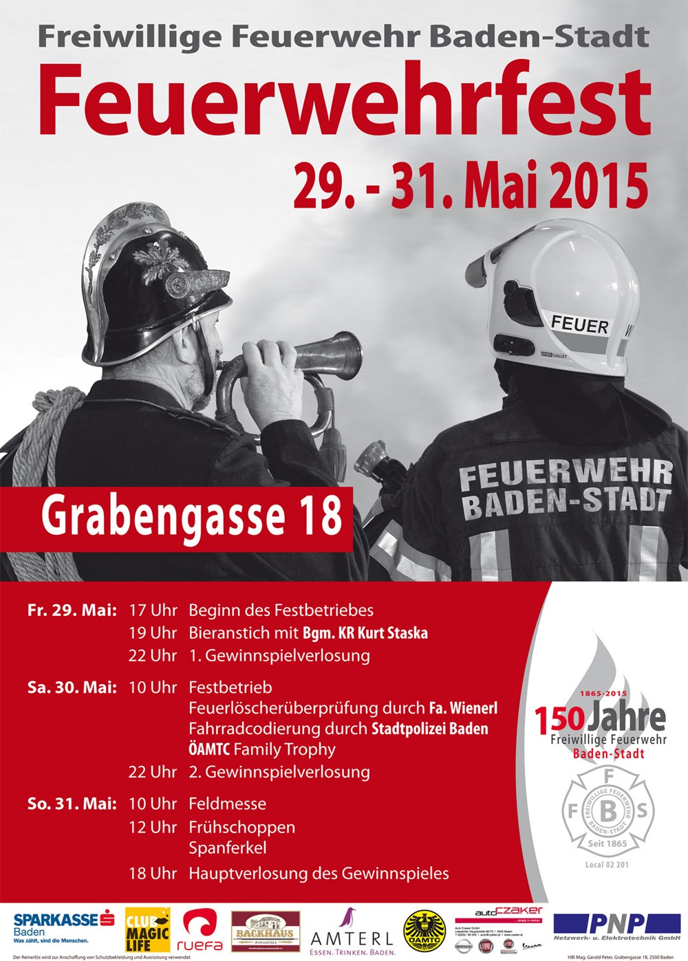 2015 Feuerwehrfest - Freiw. Feuerwehr Baden-Stadt 29. - 31.05.2015