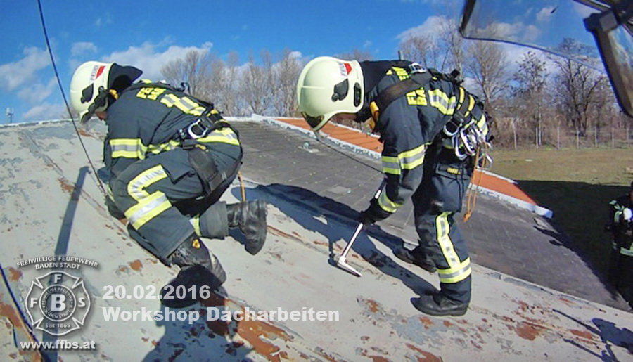 2016.02.20 - Workshop Dacharbeiten - Freiwillige Feuerwehr Baden-Stadt - www.ffbs.at