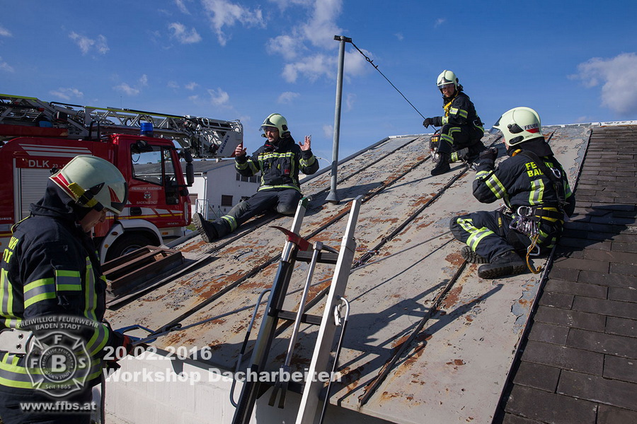 2016.02.20 - Workshop Dacharbeiten - Freiwillige Feuerwehr Baden-Stadt - www.ffbs.at
