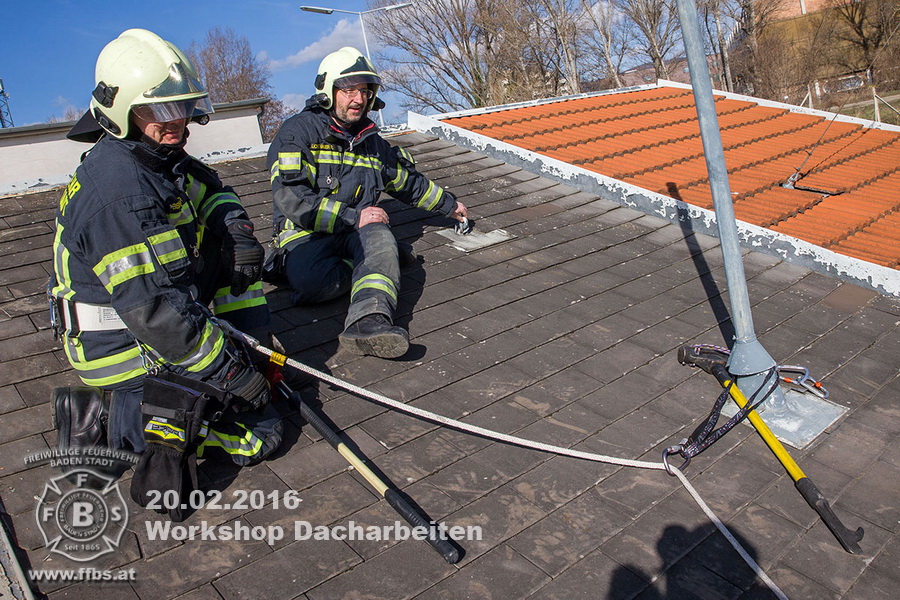 2016.02.20 - Workshop Dacharbeiten - Freiwillige Feuerwehr Baden-Stadt - www.ffbs.at