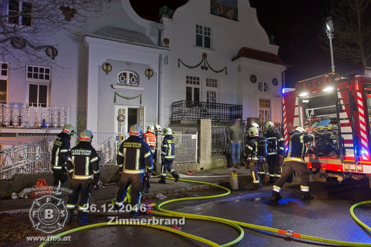 20161226 Wohnungsbrand in Baden Foto: Stefan Schneider