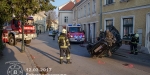 20170312 Verkehrsunfall in Baden  Foto: Fritz Beichbuchner / Freiwillige Feuerwehr Baden-Stadt