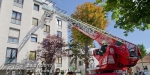 Türöffnung nach Unfall in Wohnung & Personenrettung über Drehleiter