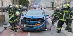 20180112 Verkehrsunfall Baden Kaiser Franz Josef Ring Foto: Stefan Schneider FF Baden-Stadt