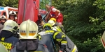 20180604 Verkehrsunfall mit Personenrettung auf der LB210 im Helenental Foto: Michael RAMPL FF Baden-Stadt