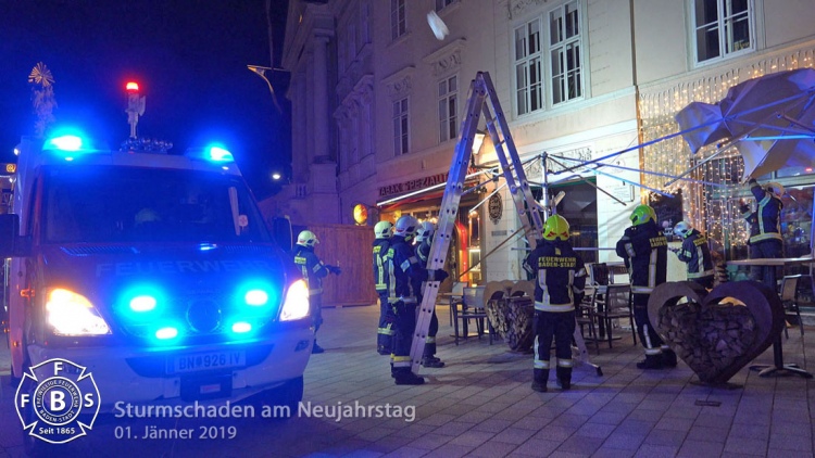 20190101 Sturmschaden Baden Hauptplatz Foto: Stefan Schneider