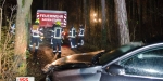 20201207 Verkehrsunfall im Waldgebiet Richtung Rudolfshof Baden