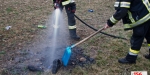 20210329 Nachlöscharbeiten bei einer Feuerstelle