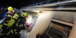 20220715 Brand auf Dachbalkon in Badener Wohnhausanlage