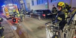 20220715 Brand auf Dachbalkon in Badener Wohnhausanlage