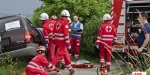 20230621 Einsatzübung VU MR in Baden Feuerwehr und Rotes Kreuz Baden