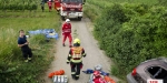 20230621 Einsatzübung VU MR in Baden Feuerwehr und Rotes Kreuz Baden