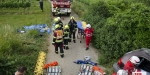 20230621 Einsatzübung VU MR in Baden Feuerwehr und Rotes Kreuz Baden