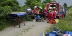 20230621 Einsatzübung VU MR in Baden Feuerwehr und Rotes Kreuz Baden