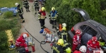 20230621 Einsatzübung VU MR in Baden Feuerwehr und Rotes Kreuz Baden