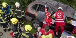 20230621 Einsatzübung VU MR in Baden Feuerwehr und Rotes Kreuz Baden