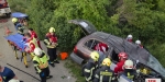 20230621 Einsatzübung VU MR in Baden Feuerwehr und Rotes Kreuz Baden