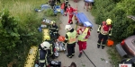 20230621 Einsatzübung VU MR in Baden Feuerwehr und Rotes Kreuz Baden