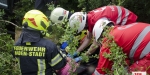 20230621 Einsatzübung VU MR in Baden Feuerwehr und Rotes Kreuz Baden