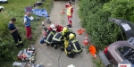 20230621 Einsatzübung VU MR in Baden Feuerwehr und Rotes Kreuz Baden