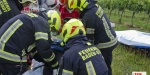 20230621 Einsatzübung VU MR in Baden Feuerwehr und Rotes Kreuz Baden