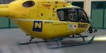 20230708 ÖAMTC C3 Notarzthubschrauber landet im Feuerwehrhof Grabengasse in Baden