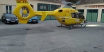 20230708 ÖAMTC C3 Notarzthubschrauber landet im Feuerwehrhof Grabengasse in Baden