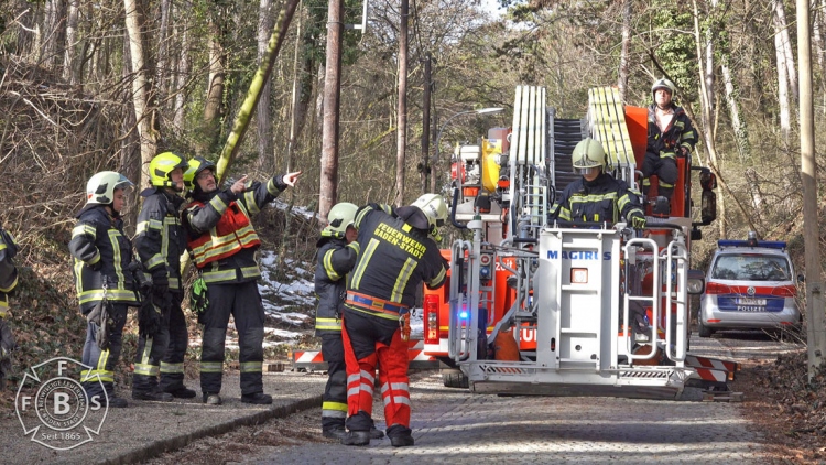 20190113 Strumschaden Zufahrt zum Rudolfshof Baden Foto: Stefan Schneider