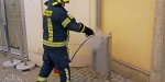 20190118 Müllbehälterbrand FUZO Baden  Foto: Fritz Beichbuchner