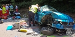 20190716 Verkehrsunfall auf der LB210 im Helenental Siegenfeld  Foto: Stefan Schneider FF Baden-Stadt