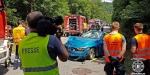 20190716 Verkehrsunfall auf der LB210 im Helenental Siegenfeld  Foto: Stefan Schneider FF Baden-Stadt