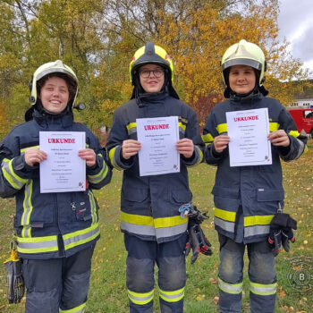 Rey Beichbuchner, Philipp Meraviglia-Crivelli und Jonathan Doms FF Baden-Stadt