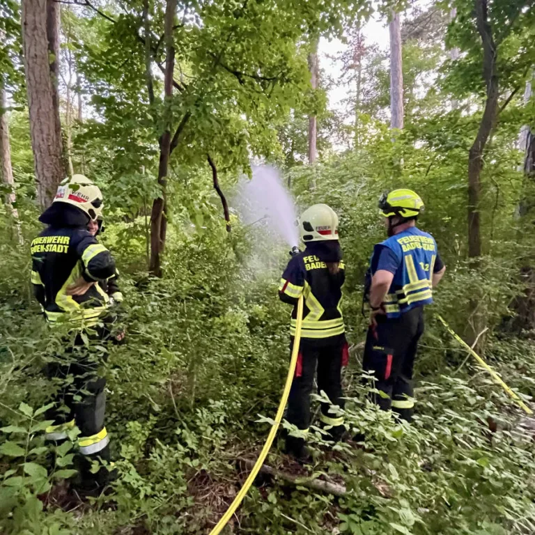 Waldbrandübung im Kurpark